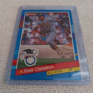 Baseball Trading Card with Blue Border